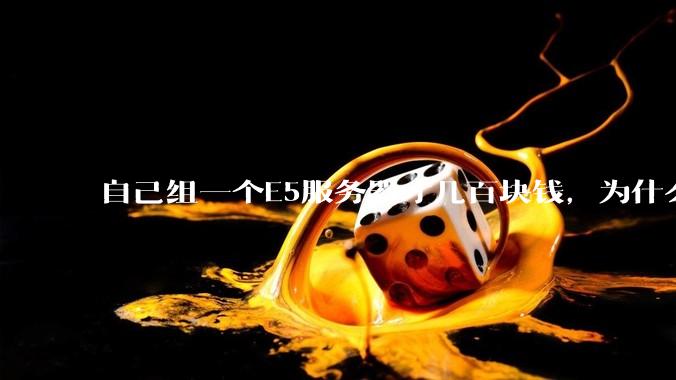 自己组一个E5服务器才几百块钱，为什么去阿里云租这么贵?