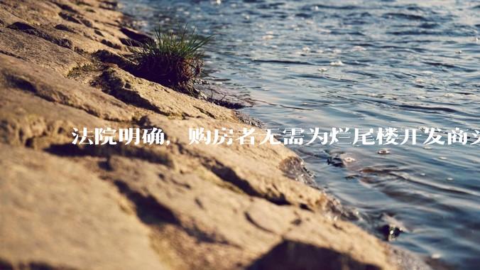 法院明确，购房者无需为烂尾楼开发商买单，此判决将对我国房地产行业产生何种影响？判决执行存在哪些问题？