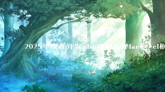 2025年现在开发php项目选择lar***el框架好还是thinkphp框架好？